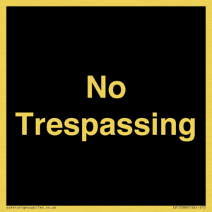 No Trespassing